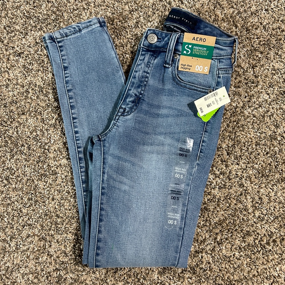 Aeropostale Premium Seriously Stretchy High Rise Jegging. Size 00S. Brand New!